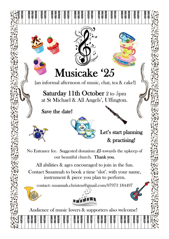 Poster for Musicake in Uffington 2025