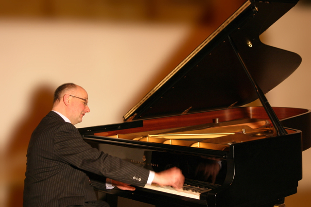 Fergus Black at the piano